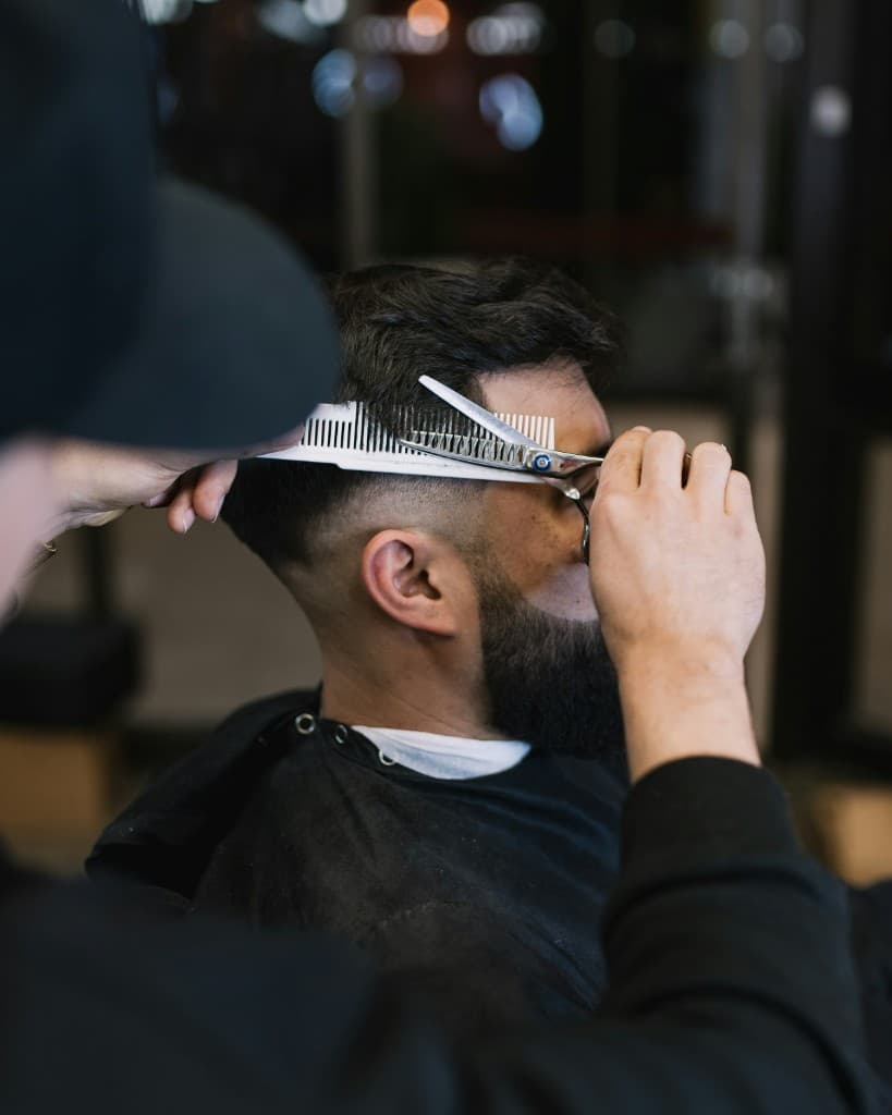 Men's haircut and fade styling in Launceston